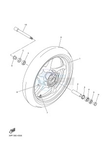 FZ8-N FZ8 (NAKED) 800 (2SH4) drawing FRONT WHEEL