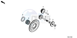 TRX500FAB drawing STARTING GEAR