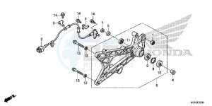 SH125G SH125S UK - (E) drawing SWINGARM