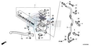 SH125DG SH125D E drawing FRONT BRAKE MASTER CYLINDER