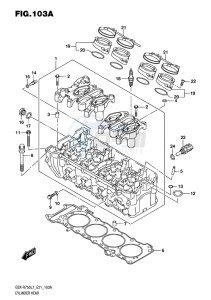 GSX-R750 EU drawing CYLINDER HEAD