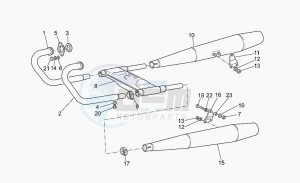 California 1100 Stone EV/EV Touring/80 drawing Exhaust unit