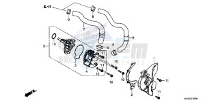 CB650FAE CB650FA 2ED drawing WATER PUMP