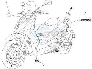 Beverly 500 2005-2006 drawing Plates - Emblems