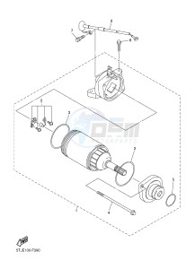 WR450F (1DX5) drawing STARTING MOTOR