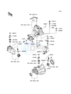 MULE_610_4X4 KAF400AFF EU drawing Gear Change Mechanism