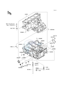 KRF 750 F [TERYX 750 4X4 NRA OUTDOORS] (F8F) C9F drawing CRANKCASE