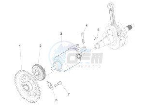 RS4 125 4T drawing Starter / Electric starter