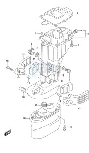 DF 9.9B drawing Drive Shaft Housing