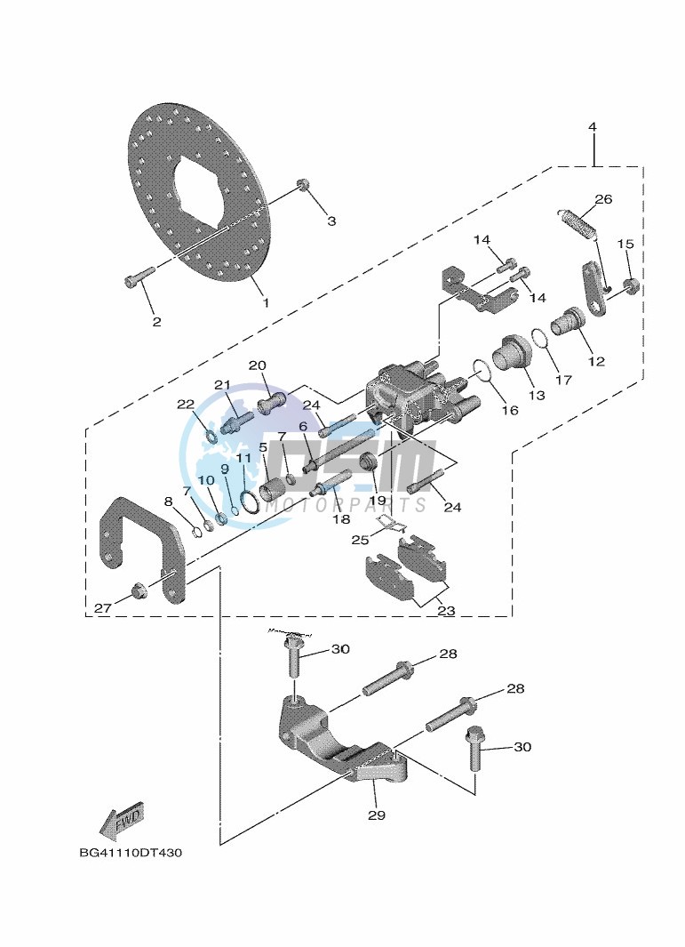 REAR BRAKE CALIPER 2