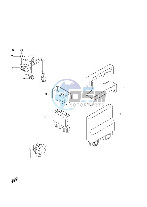 PTT Switch/Engine Control Unit