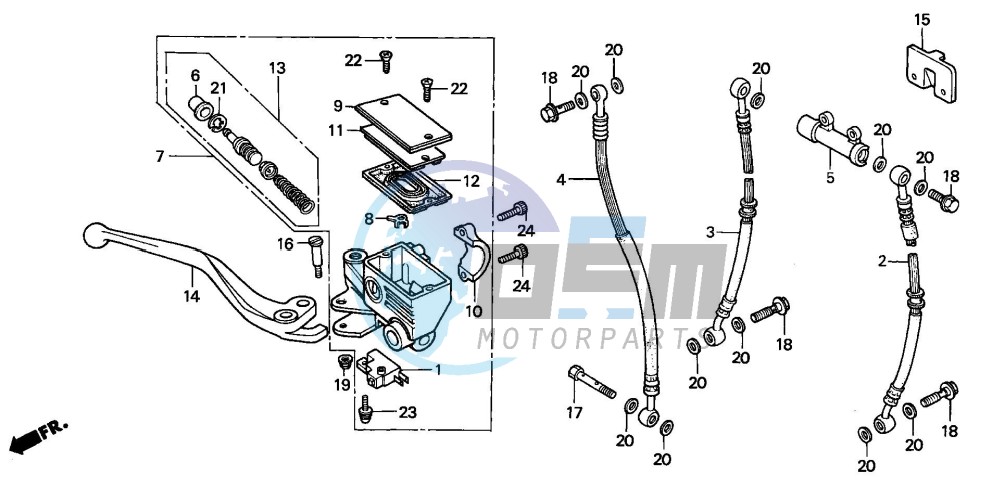 FR. BRAKE MASTER CYLINDER