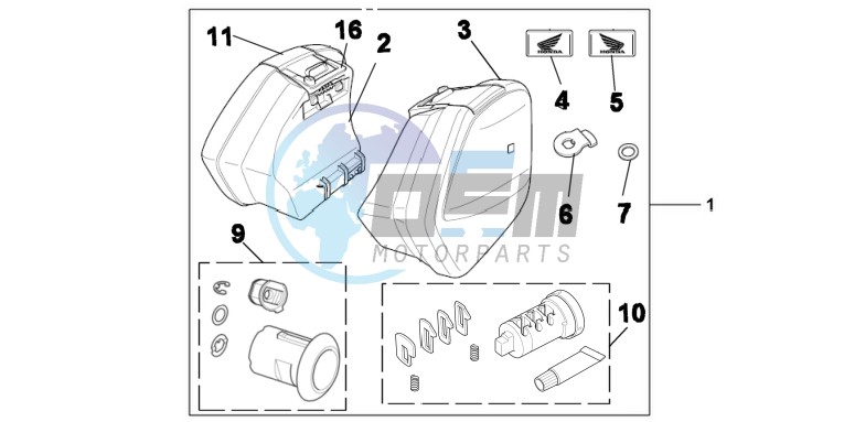 KIT, PANNIER 29L ONE KEY