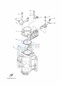 FL225FETX drawing THROTTLE-BODY