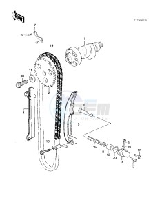 KLT 200 C [KLT200] (C1) | DIFFIRENTIAL AXLE [KLT200] drawing CAMSHAFT_CHAIN_TENSIONER -- 83 KLT200-C1- -