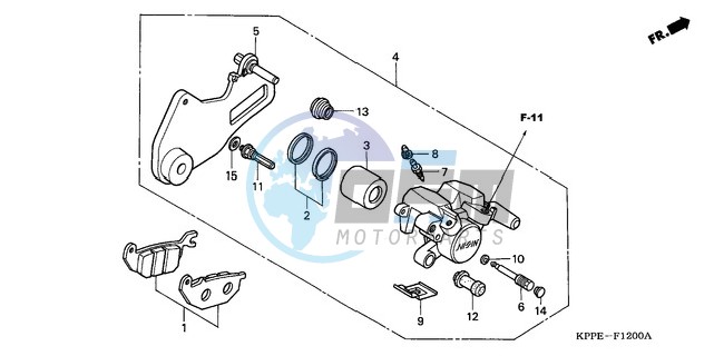 REAR BRAKE CALIPER