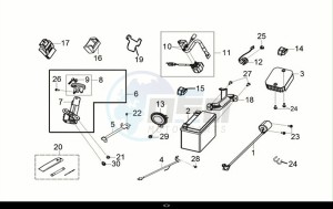 CRUISYM a 125i ABS (LV12W2-EU) (E5) (M1) drawing ELECTRIC PART