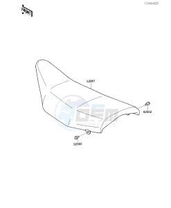 KX 250 D [KX250] (D2) [KX250] drawing SEAT