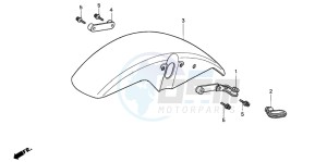 VF750C2 drawing FRONT FENDER