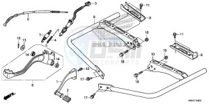 TRX500FM1G TRX500 Europe Direct - (ED) drawing PEDAL/ STEP