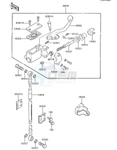 KX 80 E [KX80] (E2-E3) [KX80] drawing FRONT MASTER CYLINDER -- 85 KX80-E3- -