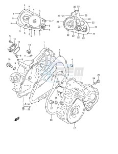 LT-F500F (E24) drawing CRANKCASE COVER