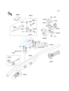 KX 100 A [KX100 MONSTER ENERGY] (A6F - A9FA) D7F drawing HANDLEBAR