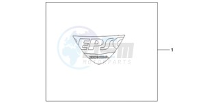 CBR1000RR9 Korea - (KO / MK) drawing EPSO STICKER FIREBLADE WS