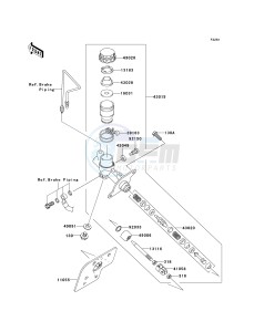 KRF 750 J [TERYX 750 FI 4X4 LE] (J9FA) J9FA drawing MASTER CYLINDER