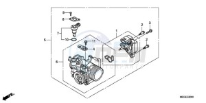 VT750C9 Ireland - (EK / MK) drawing THROTTLE BODY