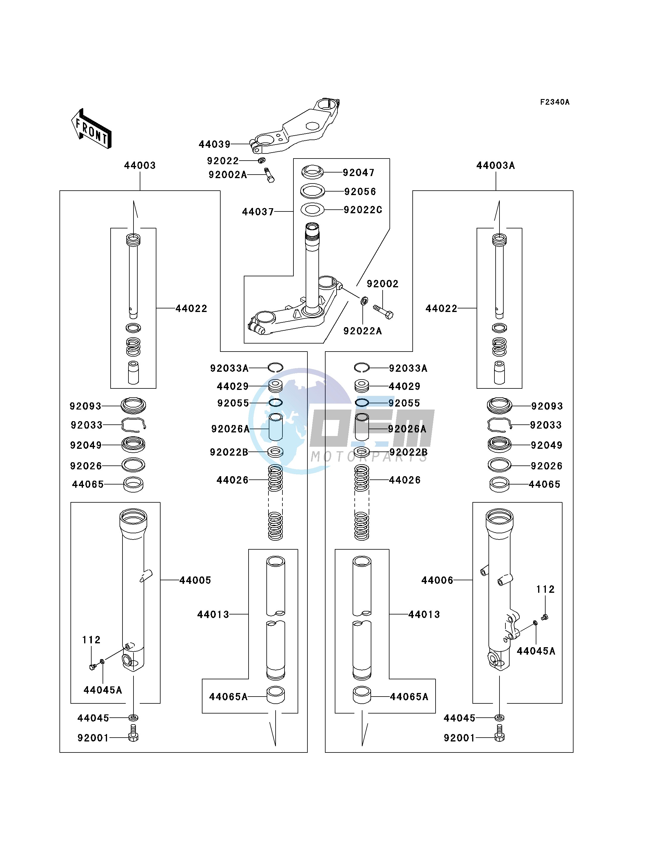 FRONT FORK-- F7F- -