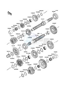 Z1000_ABS ZR1000EBF FR XX (EU ME A(FRICA) drawing Transmission