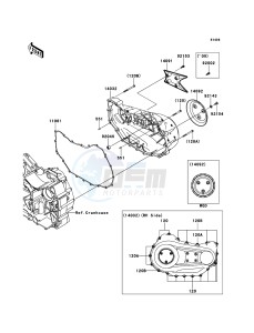 VN1700_VOYAGER_ABS VN1700BCF GB XX (EU ME A(FRICA) drawing Right Engine Cover(s)