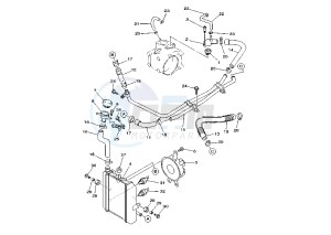 YP MAJESTY 250 drawing COOLING SYSTEM