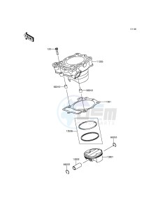 KX250F KX250ZGF EU drawing Cylinder/Piston(s)