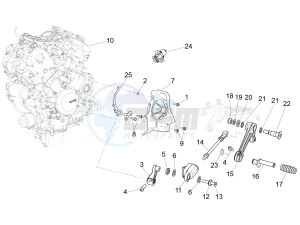 RSV4 1100 RACING FACTORY E4 ABS (NAFTA) drawing Engine-Completing part-Lever