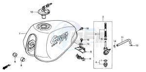 CLR125 CITY FLY drawing FUEL TANK