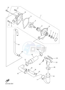 YZF-R6 600 R6 (1JSL 1JSM) drawing WATER PUMP