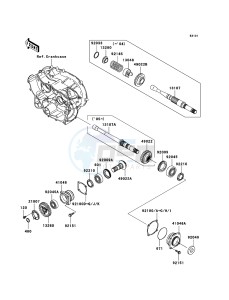 KVF360 KVF360-B3 EU drawing Front Bevel Gear