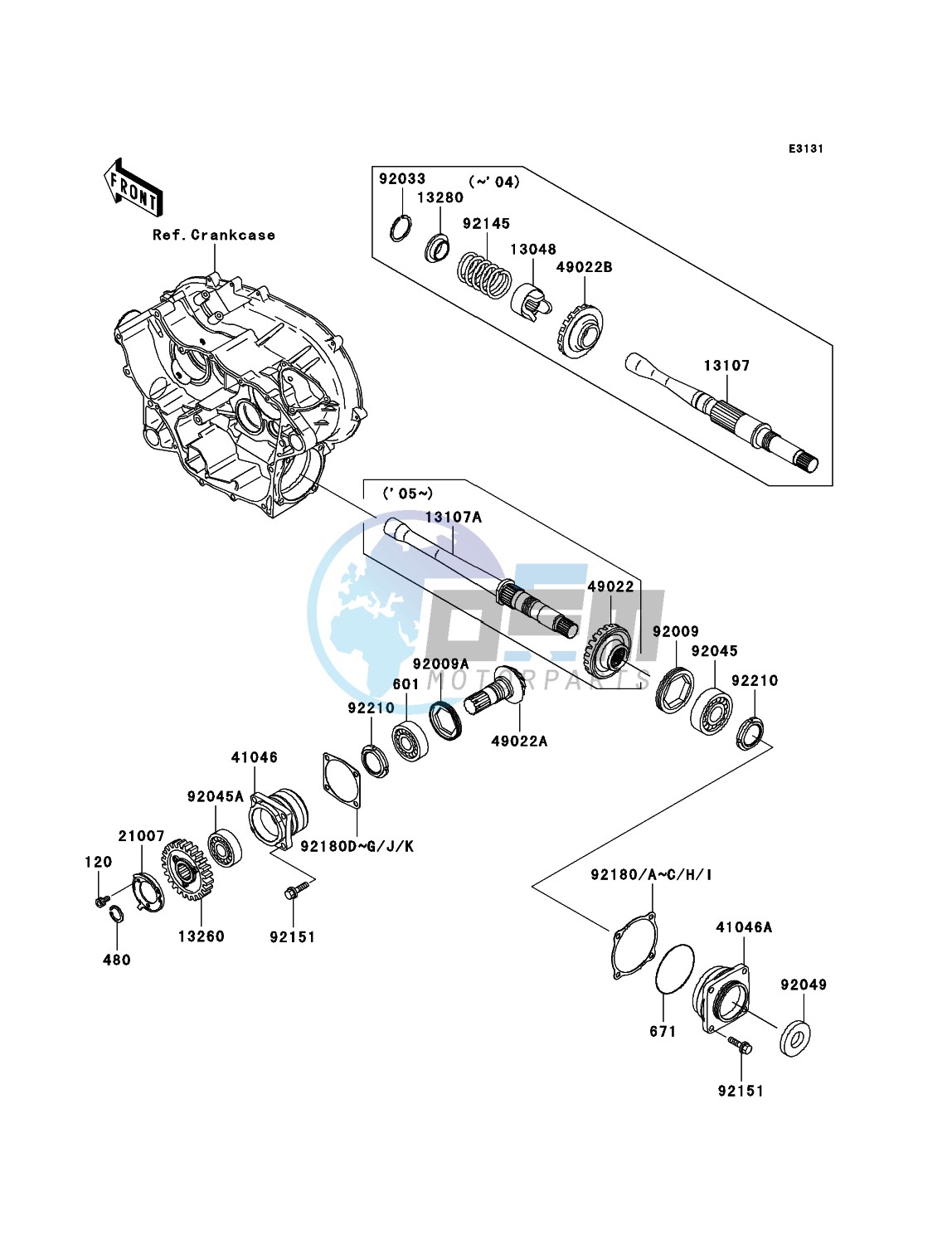 Front Bevel Gear