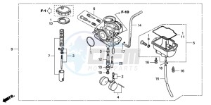 CRF100F drawing CARBURETOR (CRF80F)