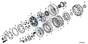 TRX500FM2E TRX500FM2 U drawing CLUTCH