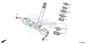 CBR600RRC drawing STEERING STEM