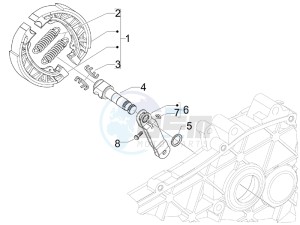 FLY 50 4T 2V 25-30Kmh 25-30Km/h drawing Rear brake - Brake jaw