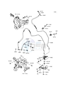 VERSYS 650 ABS KLE650FGF XX (EU ME A(FRICA) drawing Brake Piping