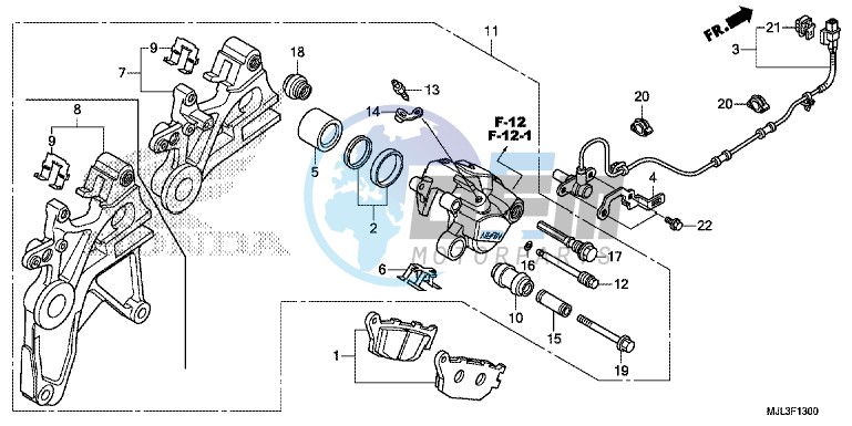 REAR BRAKE CALIPER