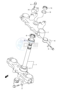 DR-Z250 (E3-E28) drawing STEERING STEM (E3 E33)