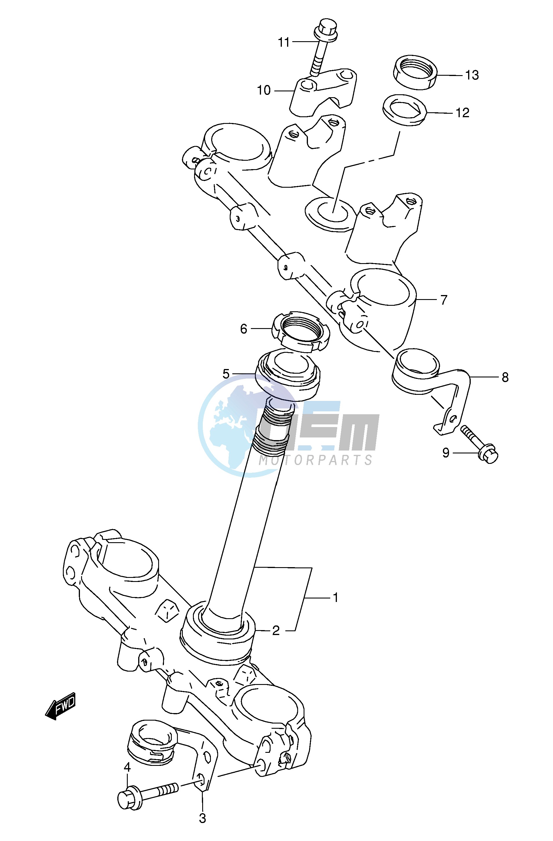 STEERING STEM (E3 E33)