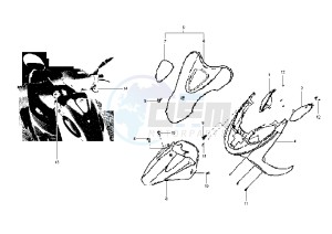 DD - 50 cc drawing FRONT SHIELD