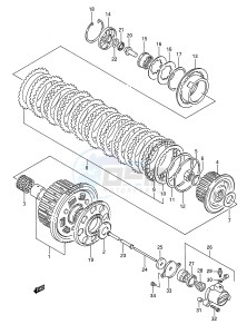 GSX-R1100 (E28) drawing CLUTCH